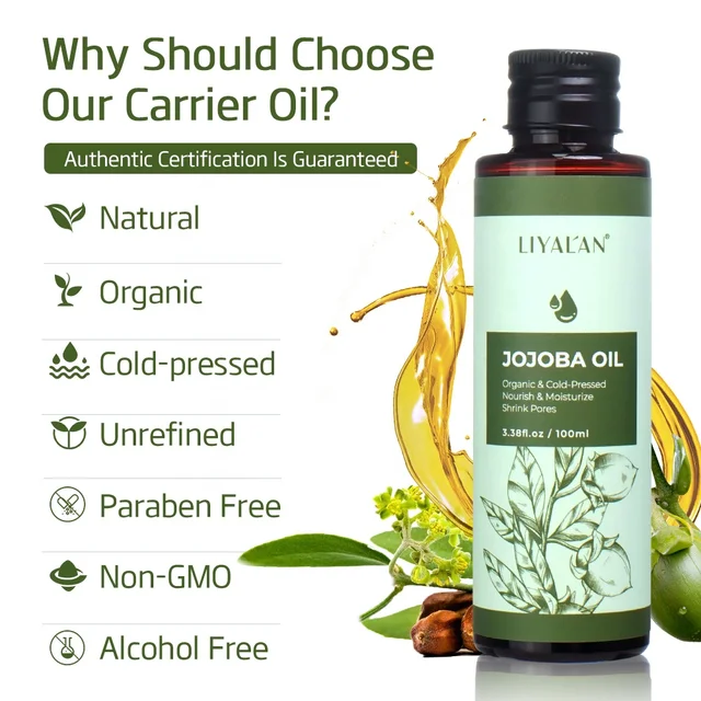 Jojoba Body Oil For Skin, Hair Care (Free Shipping)