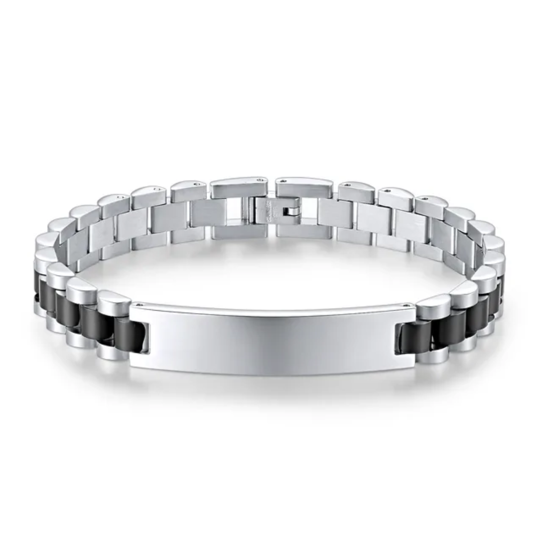 Men’s Presidential Link Bracelet – Premium Stainless Steel Watch-Style Chain – Silver, Gold, Two-Tone & Black Wristbands for Gift