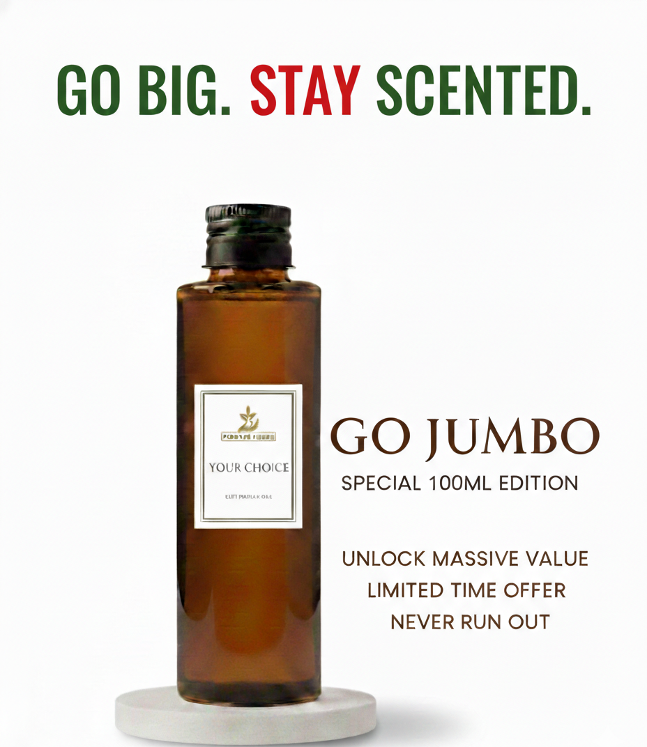 24 Hours JUMBO SIZE 100ML Fragrance Perfume Oil 100% Long Lasting Scented Pure Concentrates Body Oil And Extra Bonus Empty 20ML Refill Bottle Male Female Unsex