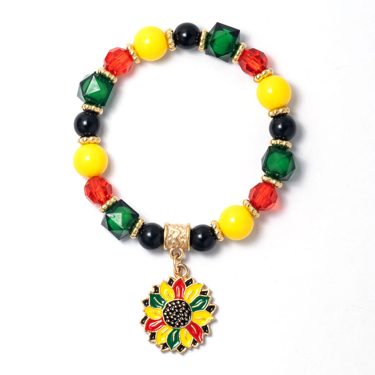 Black Heritage Culture Charm Juneteenth Black History Month Beaded Bracelet