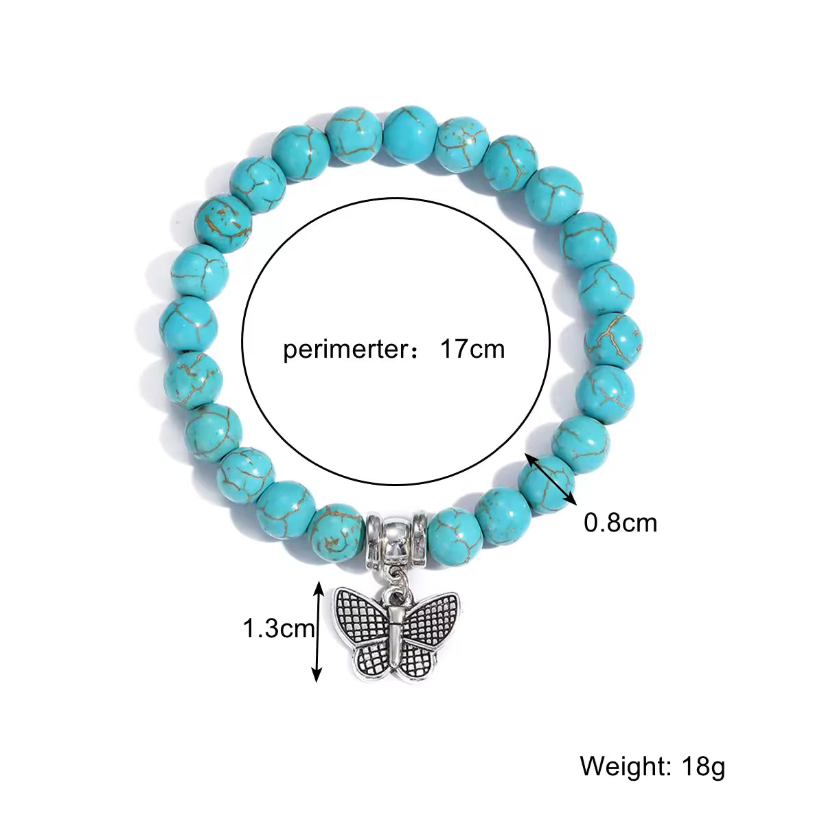 Turquoise Bohemian Beaded Healing Crystal Bracelet for Women And Men Natural Stone Handmade Boho Stretch Jewelry Gift With Charm Pendant