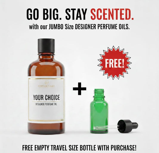 24 Hours JUMBO SIZE 100ML Fragrance Perfume Oil 100% Long Lasting Scented Pure Concentrates Body Oil And Free Bonus Empty 20ML Refill Bottle Male Female Unsex