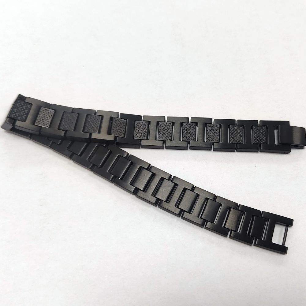 Crocodile Rectangle Link Bracelet Men Design Watch Band PVD Gold Silver Black Bracelet Jewelry Best Gift Idea 2026