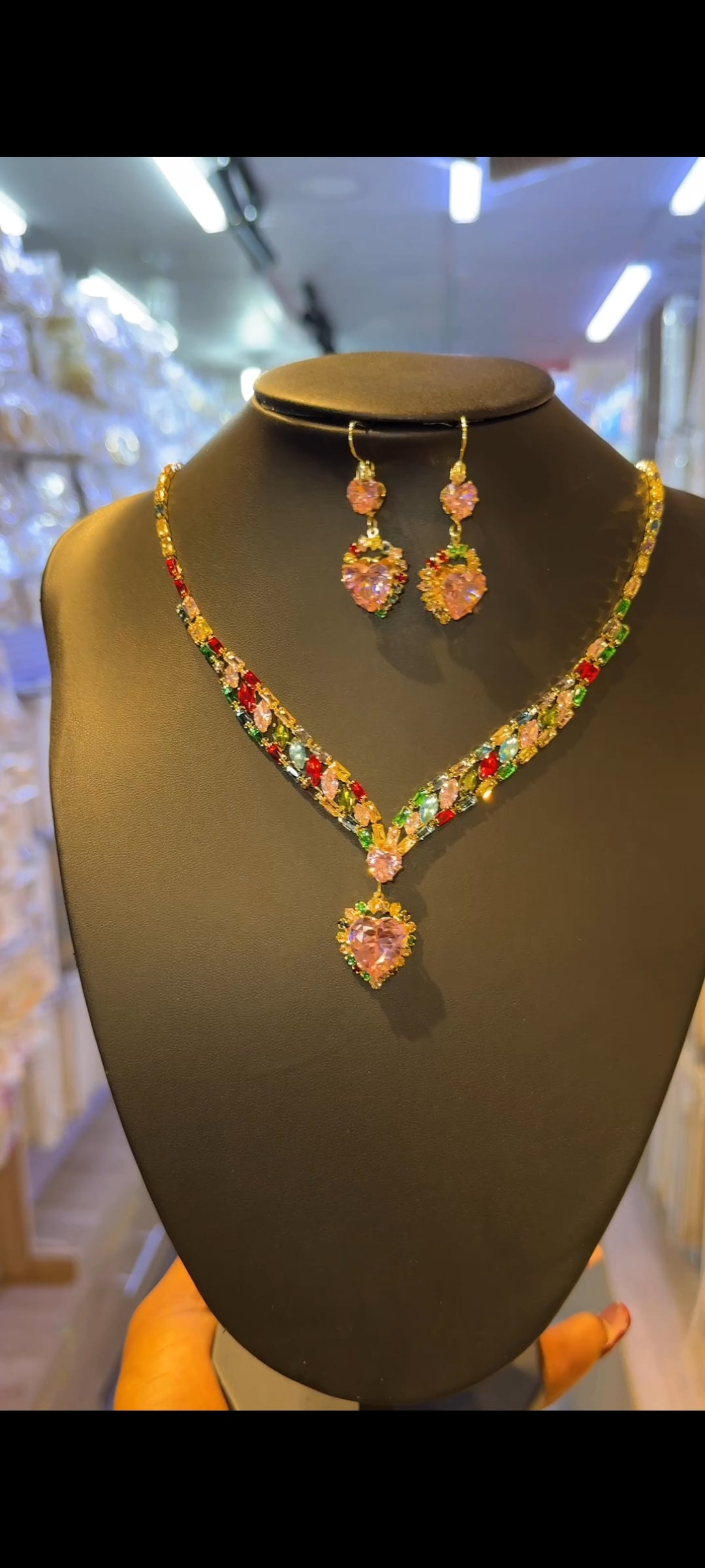 Luxury Costume Necklace And Earrings – Elegant High-Shine Designer-Inspired Jewelry for Women | Timeless Glam Look
