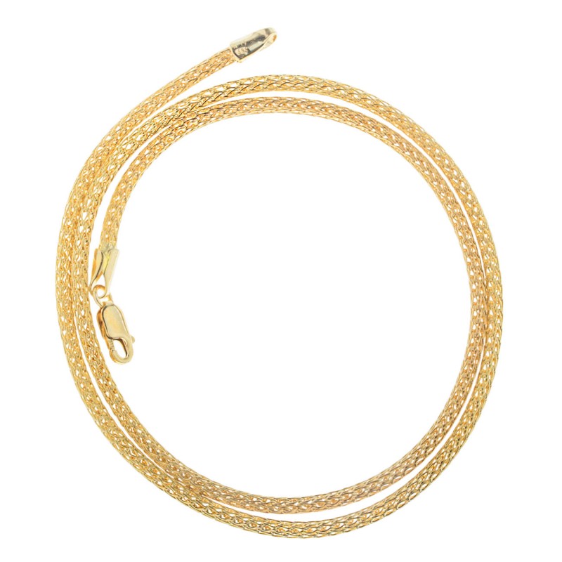 Premium High Quality Stainless Steel Popcorn Mesh Chain Necklace